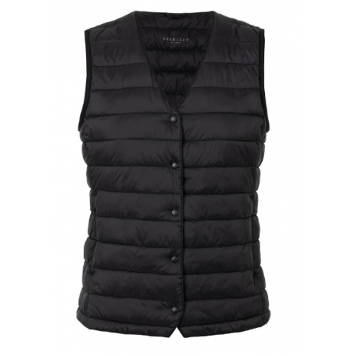 Dressad damväst - svart